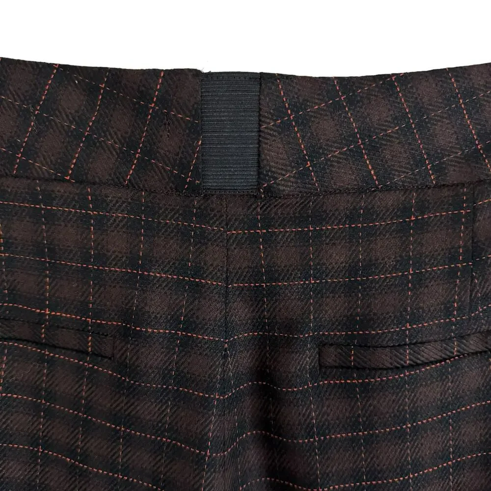 Alice + Olivia Dylan Plaid High Waist Wide Leg Pants - Picture 8 of 16